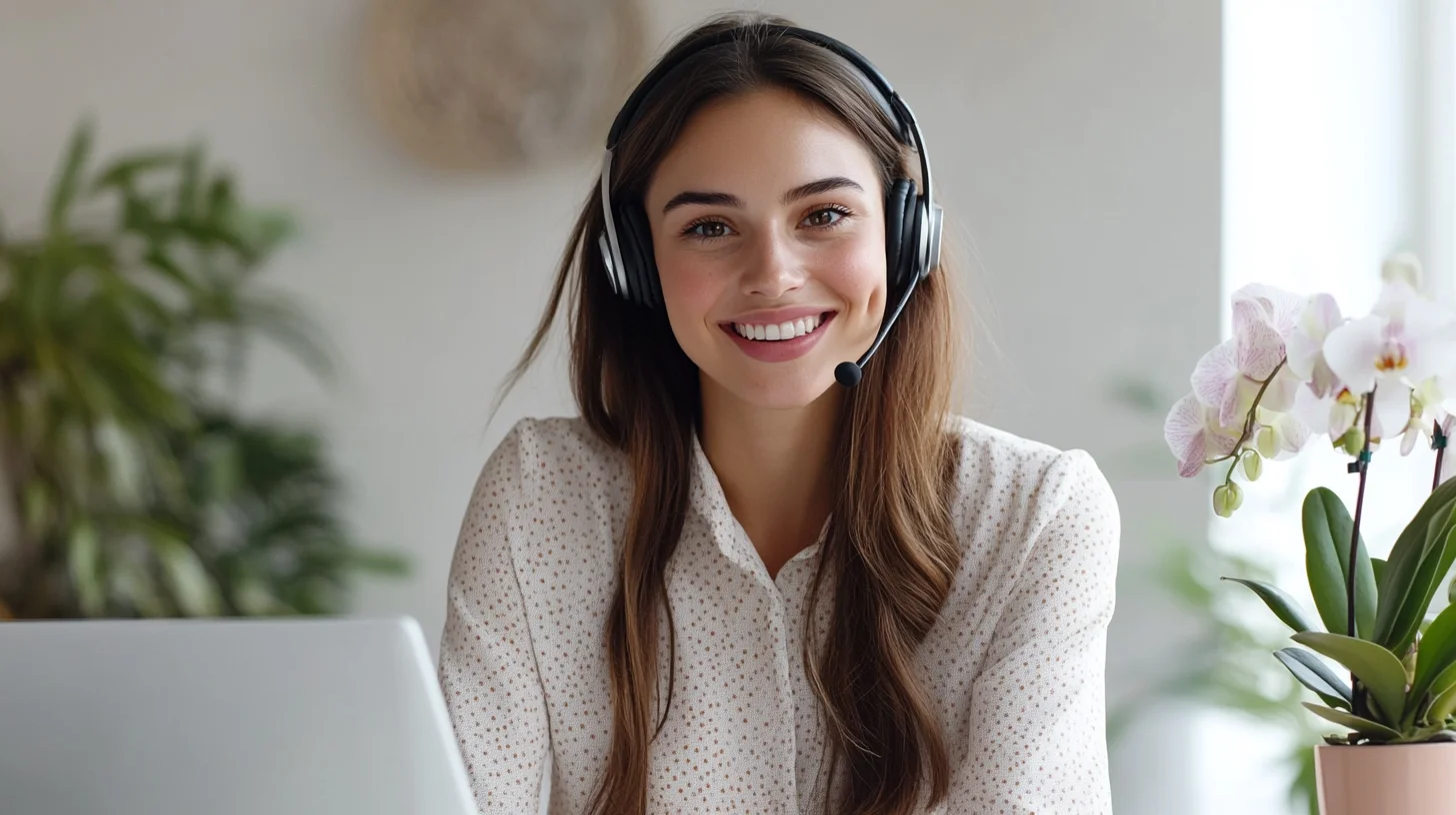 Friendly customer service representative ready to help